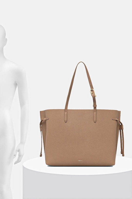 Furla torebka skórzana WB02001.BX4329.4619S beżowy SS26