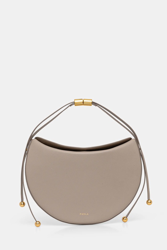 Furla torebka skórzana Moonstone M Shoulder Bag skóra licowa beżowy WB01868.BX3104.4488S