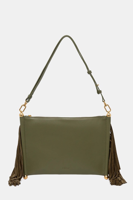 Furla torebka skórzana Sfera Soft mini skóra licowa zielony WE00836.BX4332.4554S