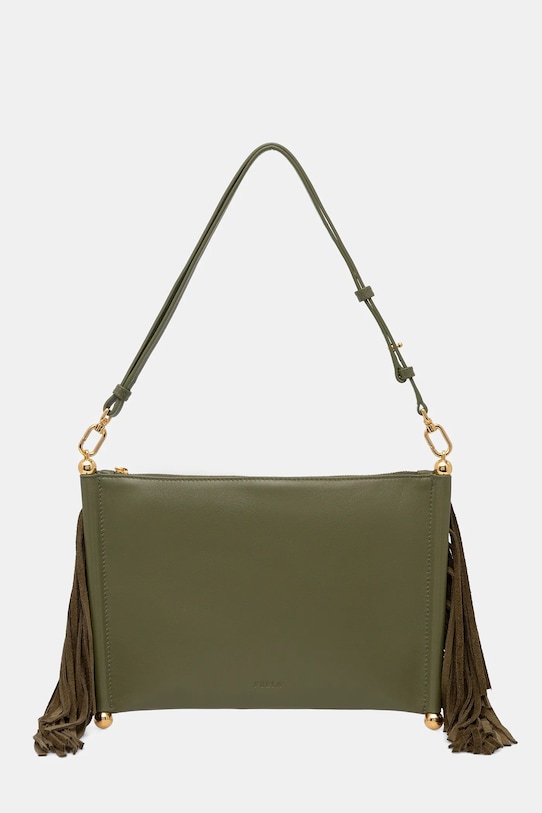 Furla torebka skórzana Sfera Soft mini skóra licowa zielony WE00836.BX4332.4554S