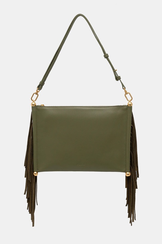 Akcesoria Furla torebka skórzana Sfera Soft mini WE00836.BX4332.4554S zielony