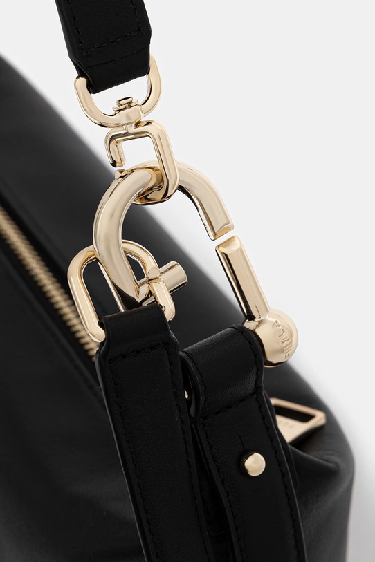 Furla torebka skórzana Tonie M Hobo czarny WB01964.BX2045.O6000