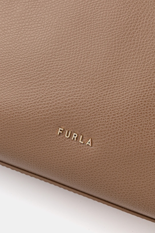 Furla torebka skórzana Tonie Mini Hobo brązowy WE00877.A.0023.4489S