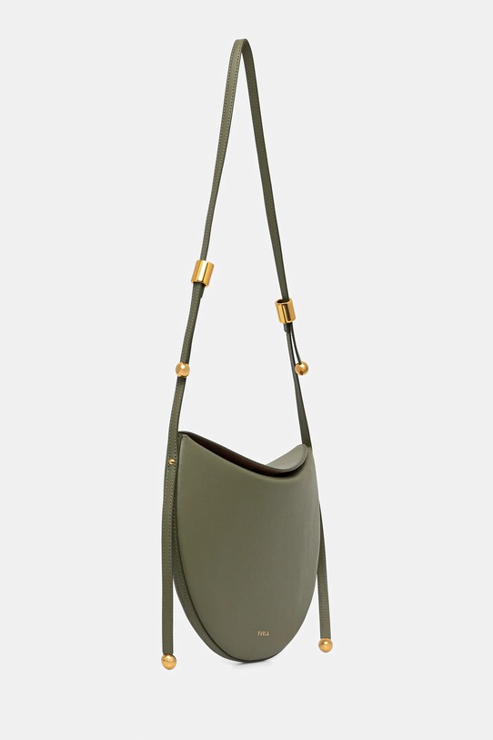 Furla torebka skórzana Moonstone M Shoulder Bag WB01868.BX3104.4555S zielony SS26