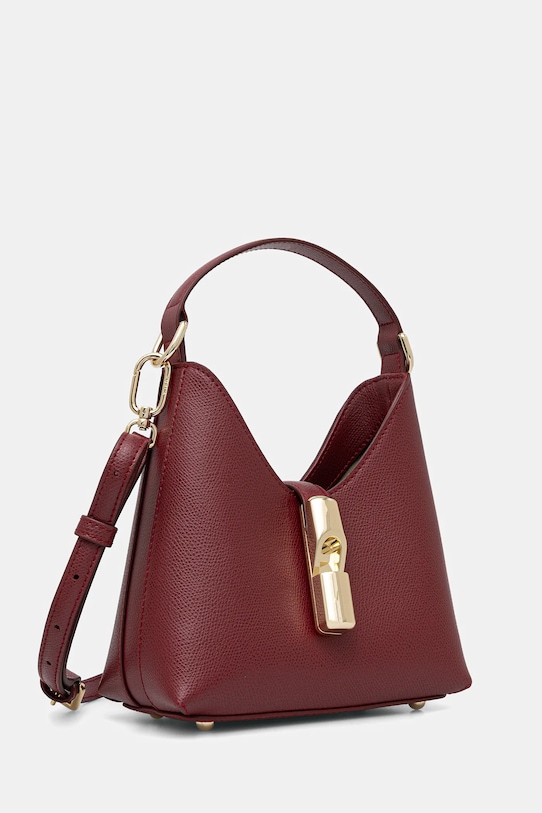 Furla torebka skórzana WE00876.ARE000.CGQ00 bordowy SS26