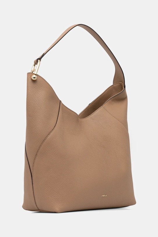 Kožená kabelka Furla Lara L Hobo WB01876.HSF000.YU500 béžová SS26