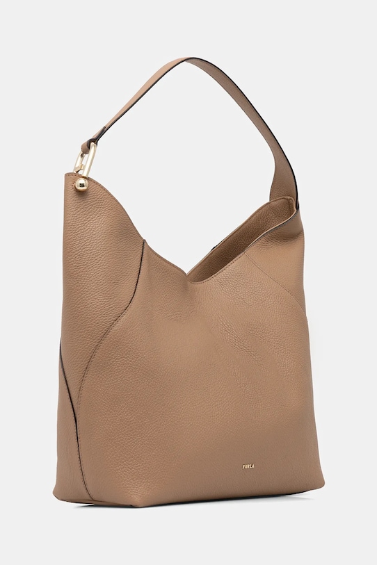 Furla torebka skórzana Lara L Hobo WB01876.HSF000.YU500 beżowy SS26