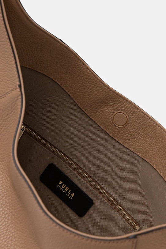 Kožená kabelka Furla Lara L Hobo béžová WB01876.HSF000.YU500