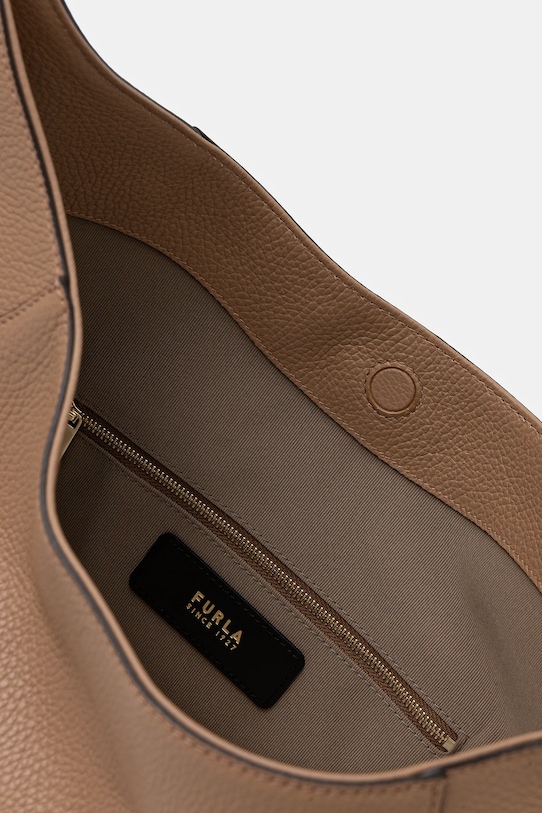 Furla torebka skórzana Lara L Hobo beżowy WB01876.HSF000.YU500