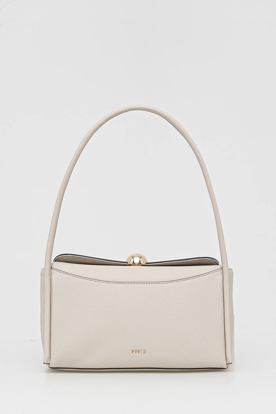 Furla torebka skórzana Nicole M Boston Bag skóra licowa beżowy WB01883.BX4296.4556S