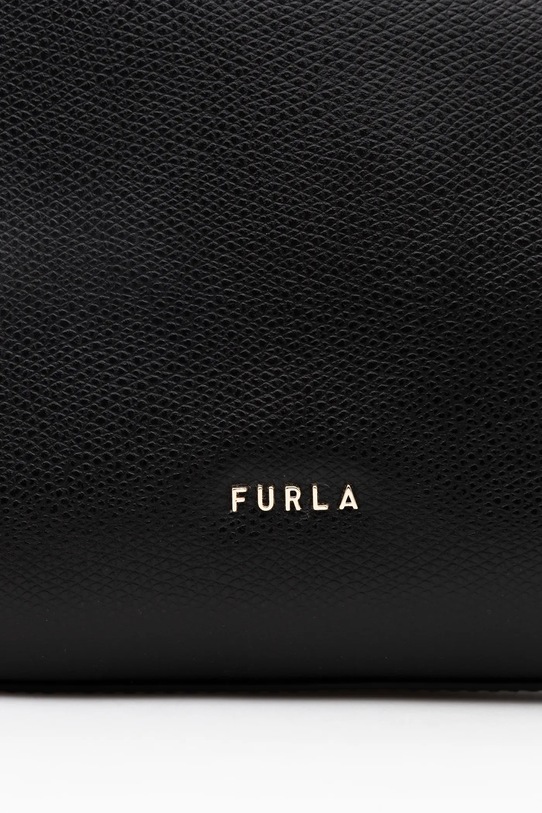 Furla torebka skórzana Tonie Mini Hobo czarny WE00877.A.0023.O6000