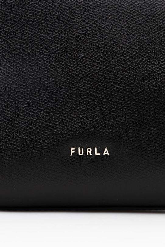 Furla torebka skórzana Tonie Mini Hobo czarny WE00877.A.0023.O6000