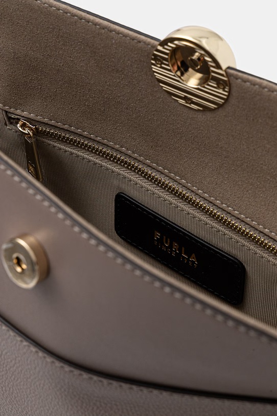 Furla torebka skórzana Nicole M Boston Bag WB01883.BX4296.3624S brązowy