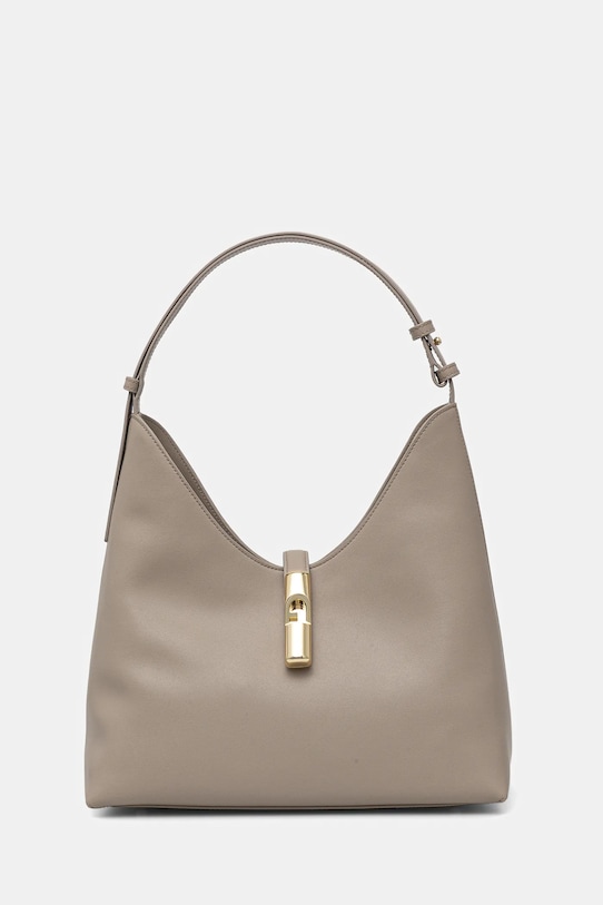 Furla torebka skórzana Goccia M skóra licowa beżowy WB01499.BX3104.4488S