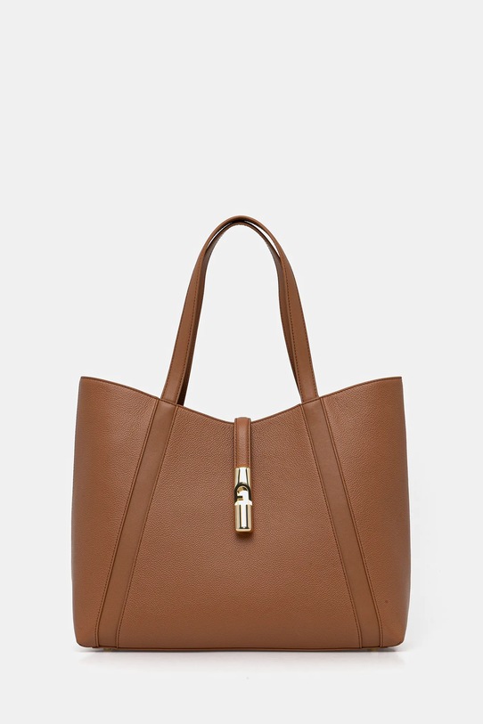 Furla torebka skórzana skóra licowa beżowy WB01788.BX3353.RY000