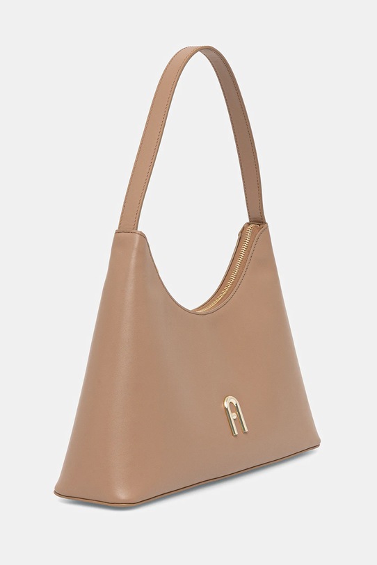 Furla torebka skórzana Diamente S Shoulder WB00782.AX0733.4489S brązowy SS26