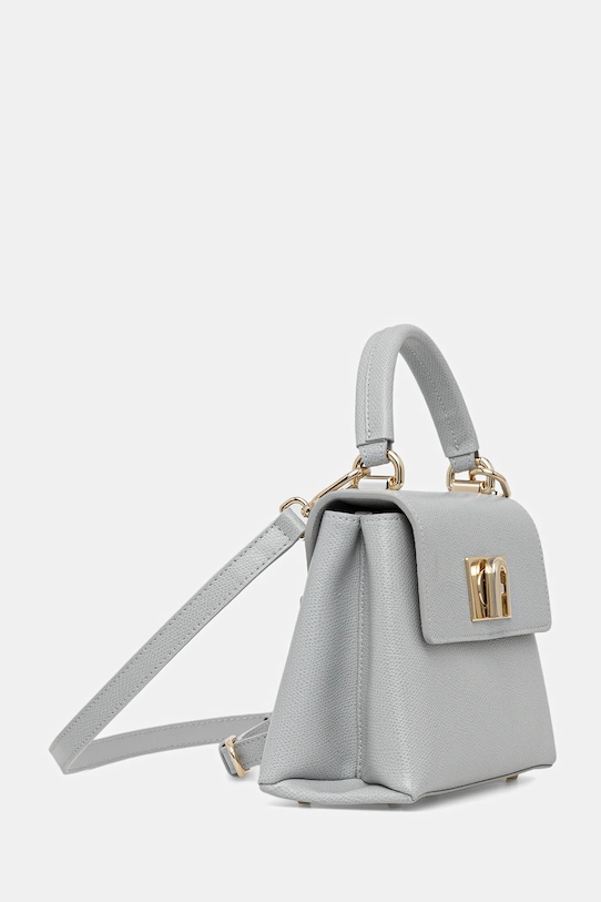Furla torebka skórzana Mini Top Handle WB00109.ARE000.CRH00 szary SS26