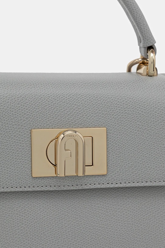 Furla torebka skórzana Mini Top Handle szary WB00109.ARE000.CRH00