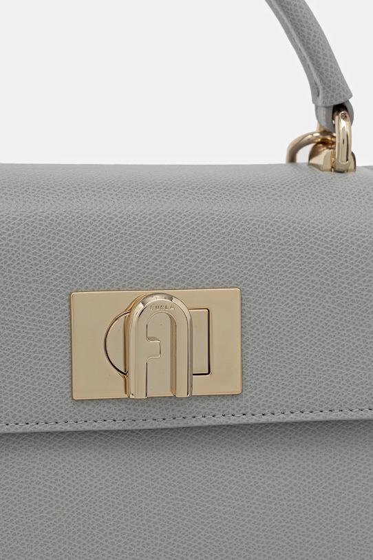 Furla torebka skórzana Mini Top Handle szary WB00109.ARE000.CRH00