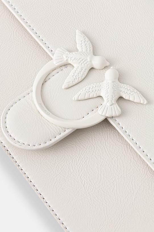 Pinko torebka skórzana biały 100066.A315