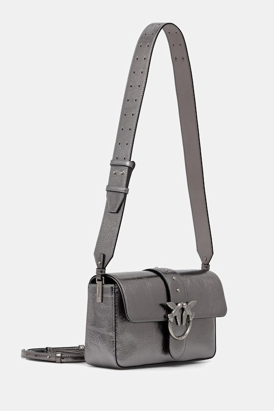 Pinko listonoszka damska skórzana 104524.A2H2 srebrny SS26