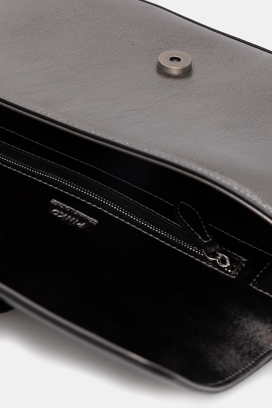 Pinko listonoszka damska skórzana 104524.A2H2 srebrny