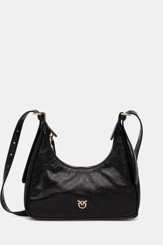 Pinko torebka skórzana mieści A4 czarny 105900.A315