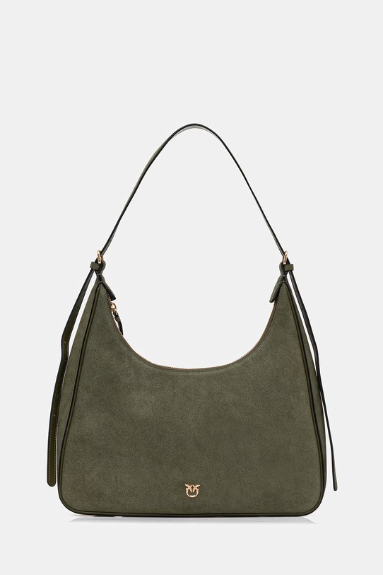 Pinko torebka zamszowa nie mieści A4 zielony 106167.A0F6