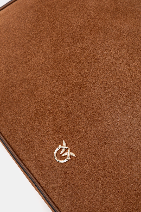 Pinko torebka zamszowa brązowy 106167.A0F6