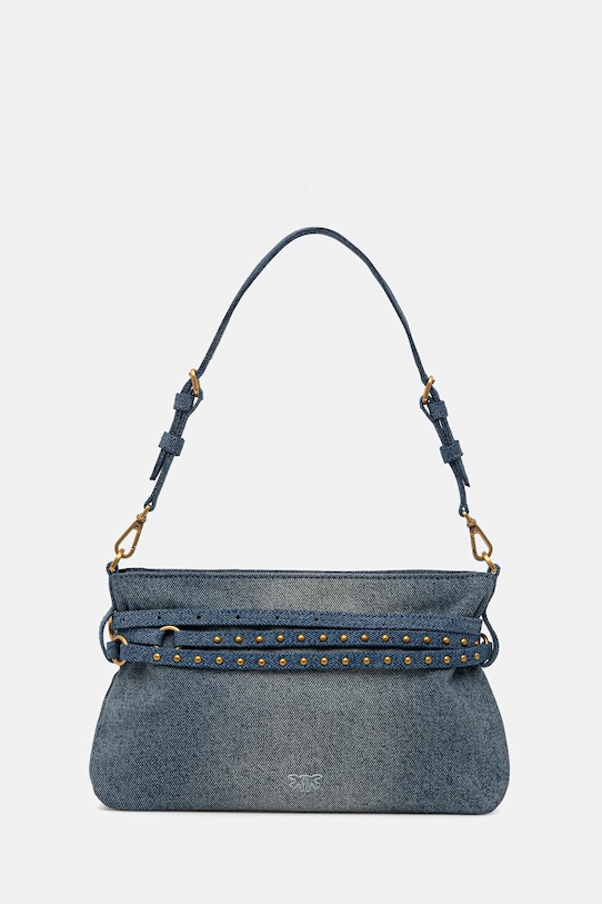 Akcesoria Pinko torebka damska jeansowa 106177.A31G niebieski