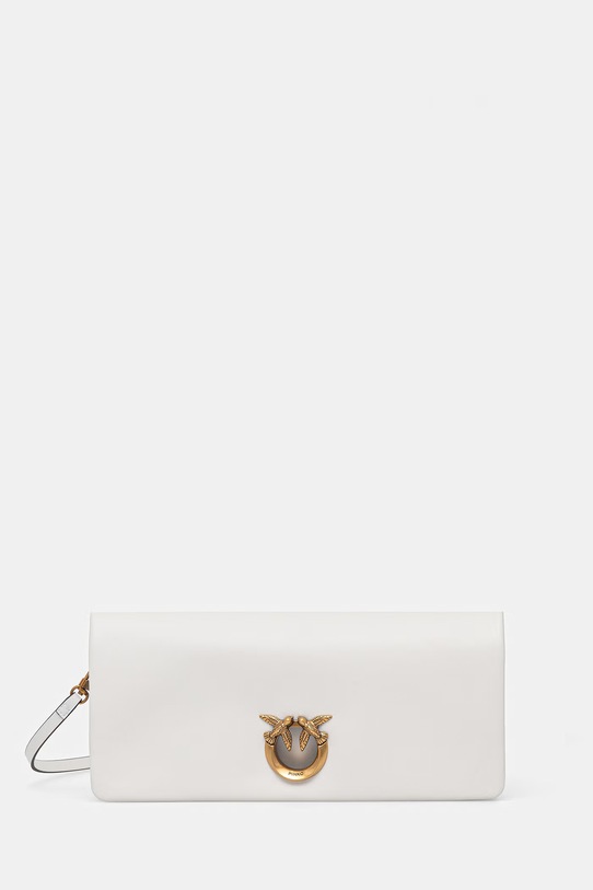 Pinko torebka skórzana skóra licowa biały 106022.A0QO