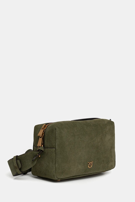 Pinko torebka zamszowa Horizontal 106062.A0F6 zielony SS26