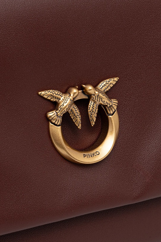 Δερμάτινη τσάντα Pinko Horizontal 106178.A0QO μπορντό