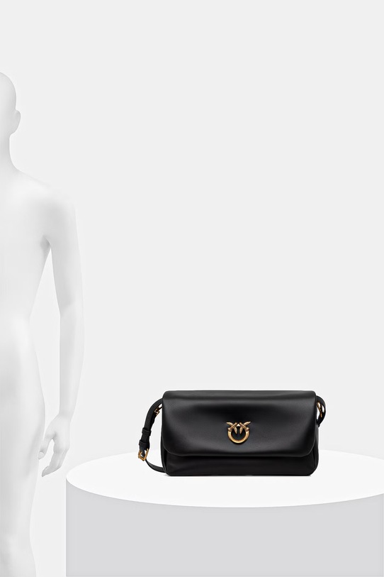 Pinko torebka skórzana Horizontal 106178.A0QO czarny