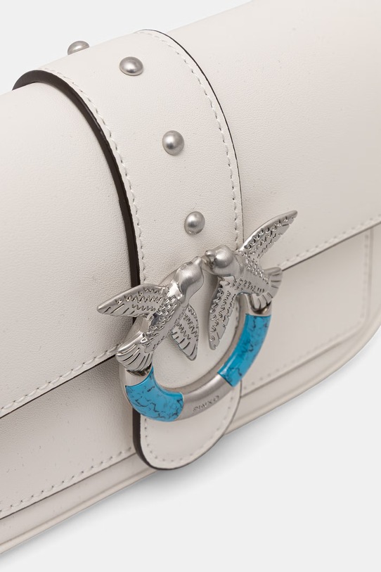 Pinko torebka skórzana biały 106274.A0F1