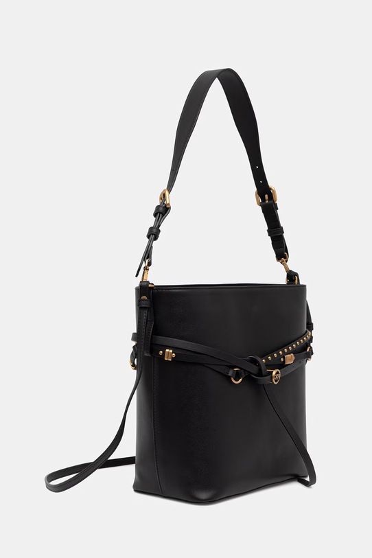 Pinko torebka worek damska skórzana 106339.A0QO czarny SS26