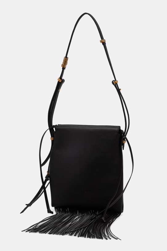 Αξεσουάρ Δερμάτινη τσάντα Pinko 106448.A0QO μαύρο