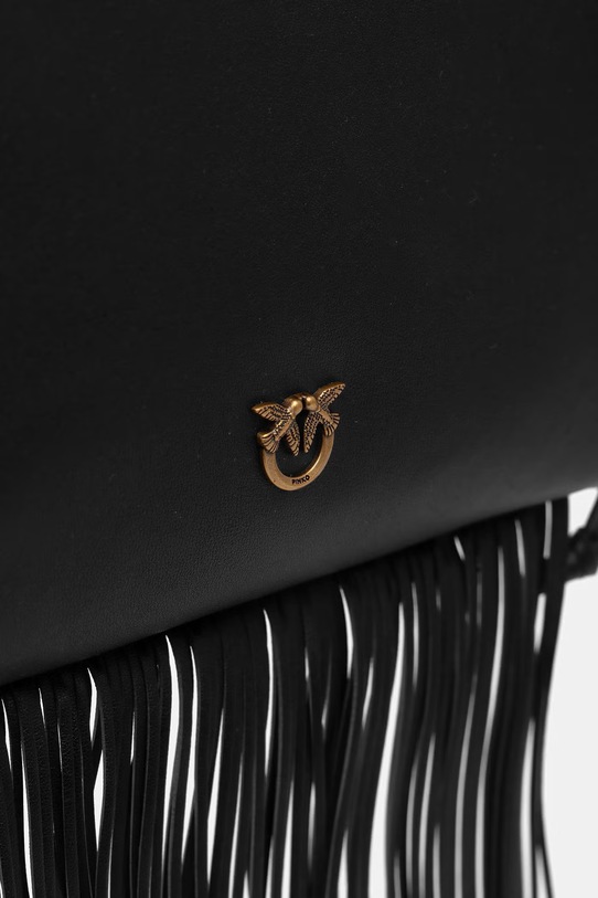 Δερμάτινη τσάντα Pinko μαύρο 106448.A0QO