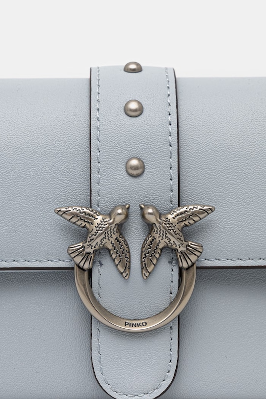 Doplnky Kožená kabelka Pinko 105353.A0QO modrá