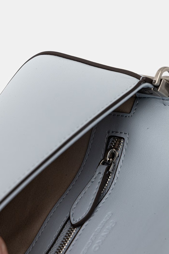 Kožená kabelka Pinko 105353.A0QO modrá