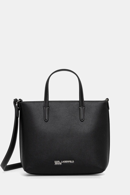 Karl Lagerfeld Jeans torebka nie mieści A4 czarny B1W30152