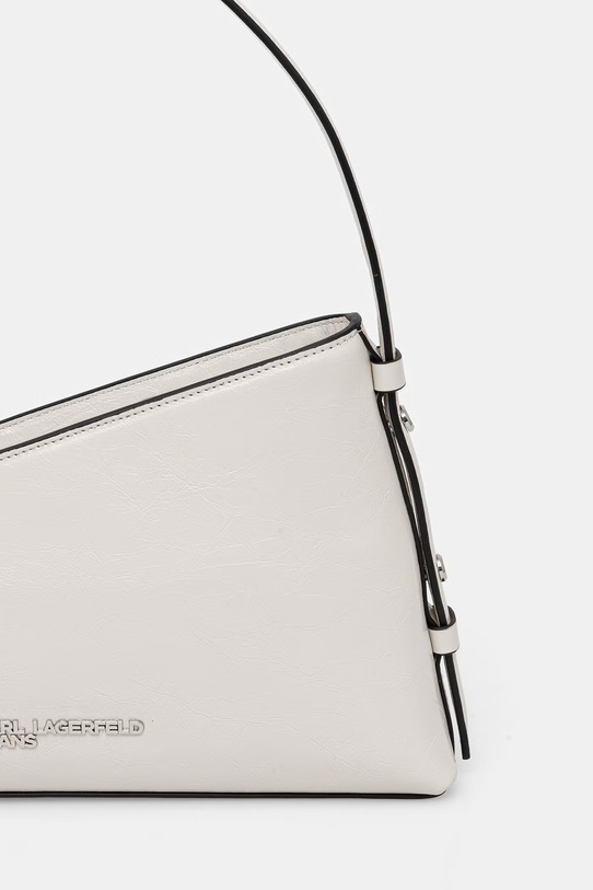 Δερμάτινη τσάντα Karl Lagerfeld Jeans λευκό B1W30181