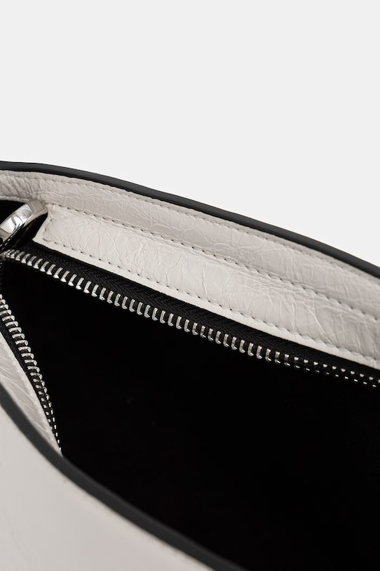 Δερμάτινη τσάντα Karl Lagerfeld Jeans B1W30181 λευκό