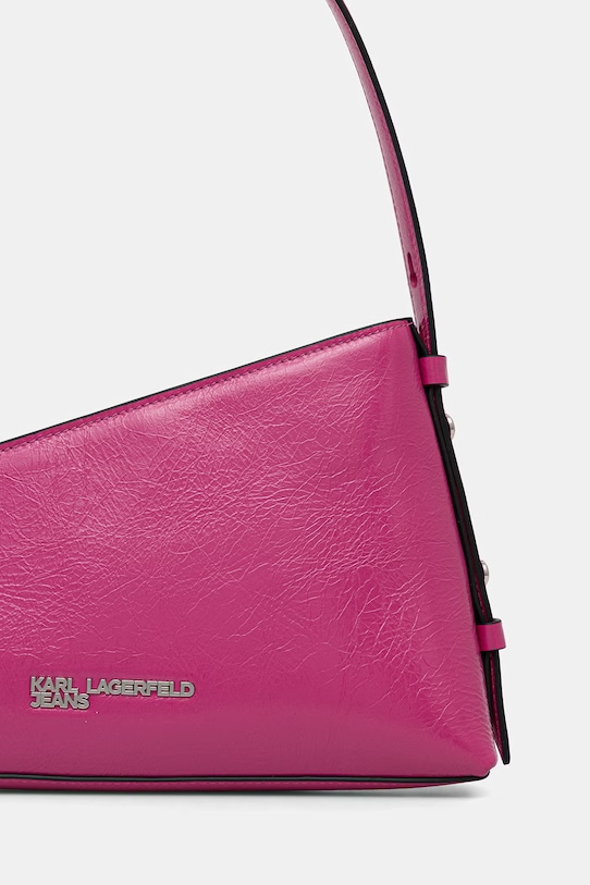 Αξεσουάρ Δερμάτινη τσάντα Karl Lagerfeld Jeans B1W30181 ροζ