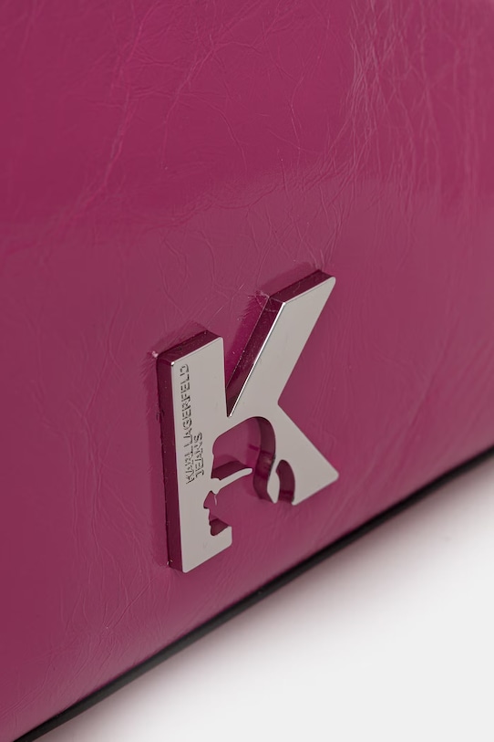 Δερμάτινη τσάντα Karl Lagerfeld Jeans ροζ B1W30181