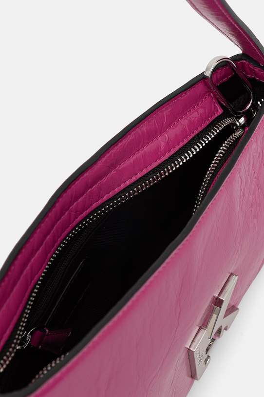 Δερμάτινη τσάντα Karl Lagerfeld Jeans B1W30181 ροζ