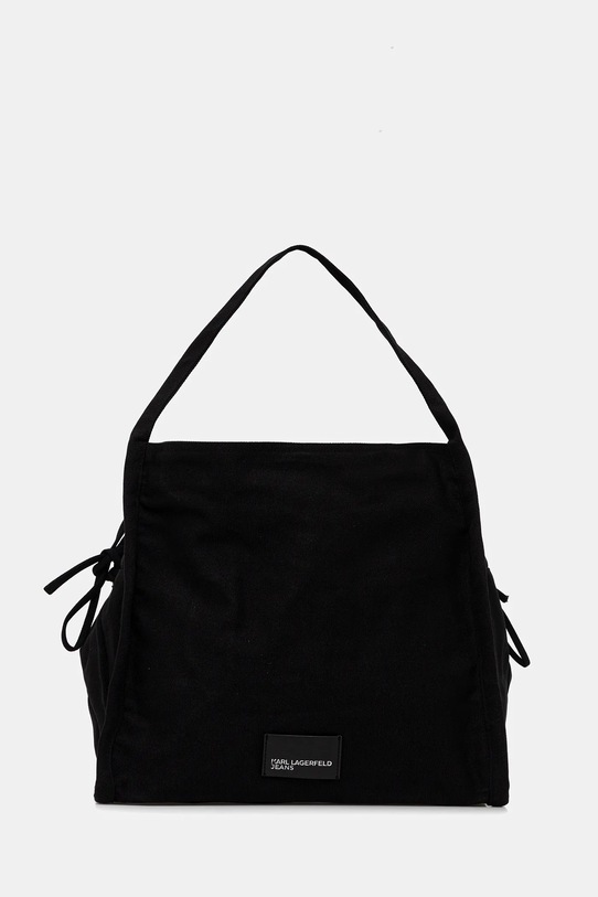 Bombažna torba Karl Lagerfeld Jeans Tekstil črna B1W50082
