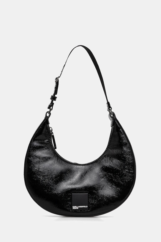 Karl Lagerfeld Jeans torebka nie mieści A4 czarny B1W30138