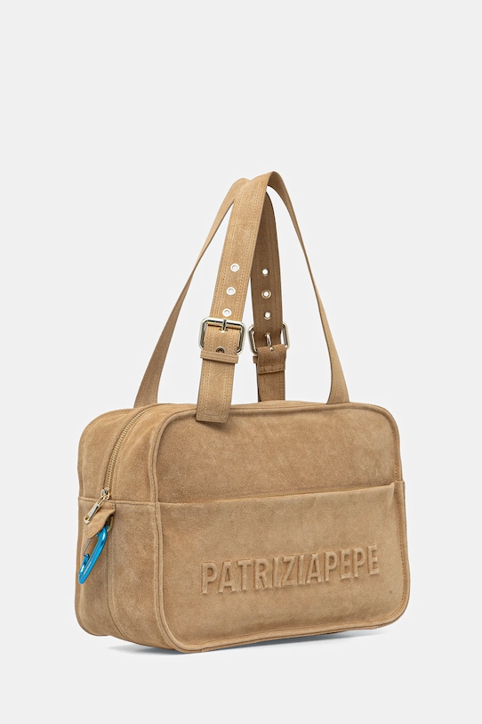 Patrizia Pepe torebka zamszowa 2B0125.L152 beżowy SS26