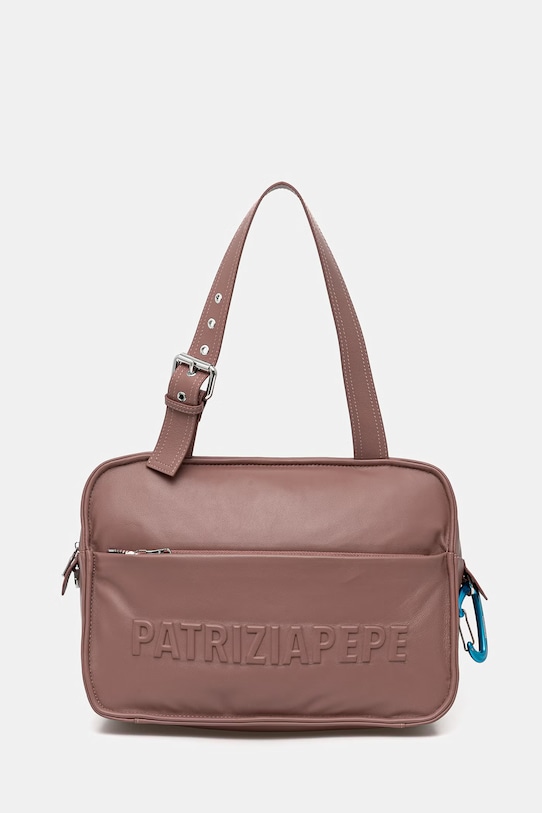 Patrizia Pepe kabelka typu tote dámska kožená ružová 2B0125.L113F